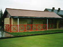 Stabilised rammed earth bowls pavilion